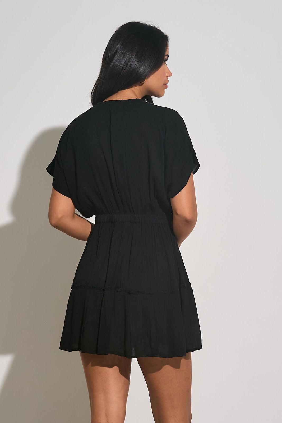 VNeck Ruffle Short Dress Product Image