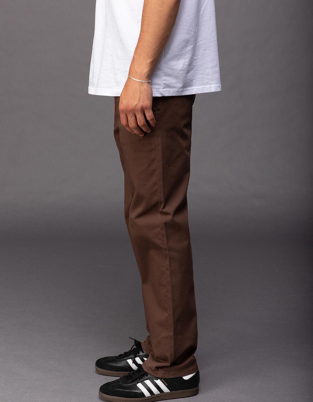 RSQ Mens Slim Straight Chino Pants - DARK BROWN Product Image