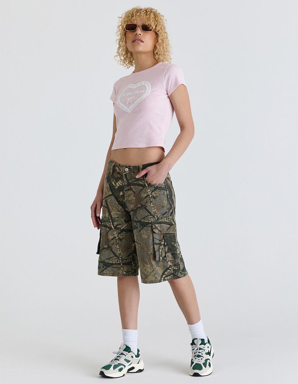 RSQ Womens Low Rise Cargo Camo Jorts Product Image