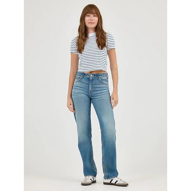 Womens Fitted Crop Logo T-Shirt Product Image