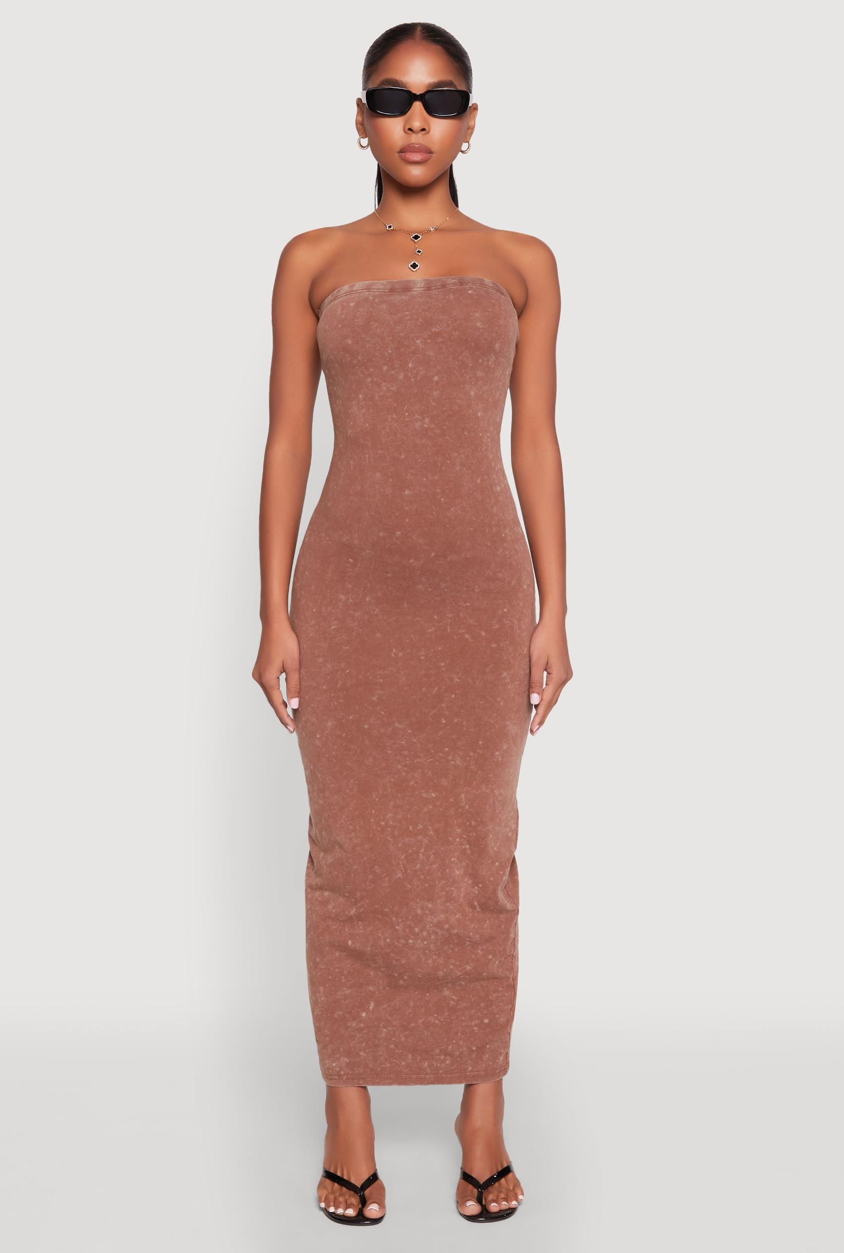 Womens Daisy Mineral Wash Maxi Tube Dress Product Image