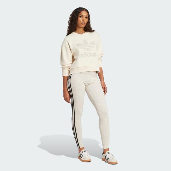 adidas Snake Crew Sweatshirt Wonder White L Womens Product Image