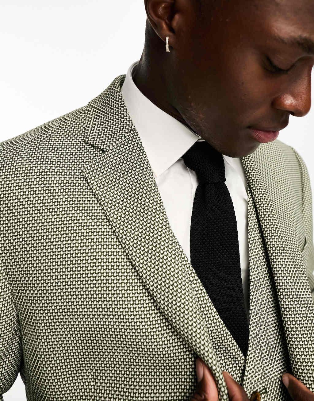 ASOS DESIGN Wedding skinny suit jacket Product Image