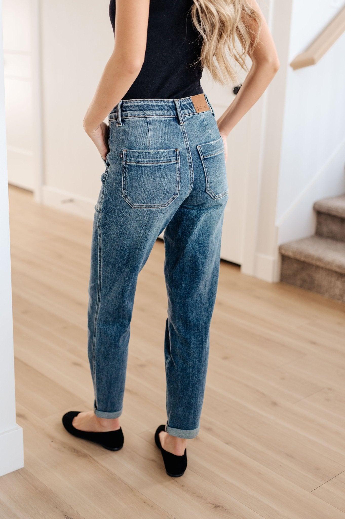 Charlene High Rise Contrast Thread Jogger in Ecru (Online Exclusive) Product Image