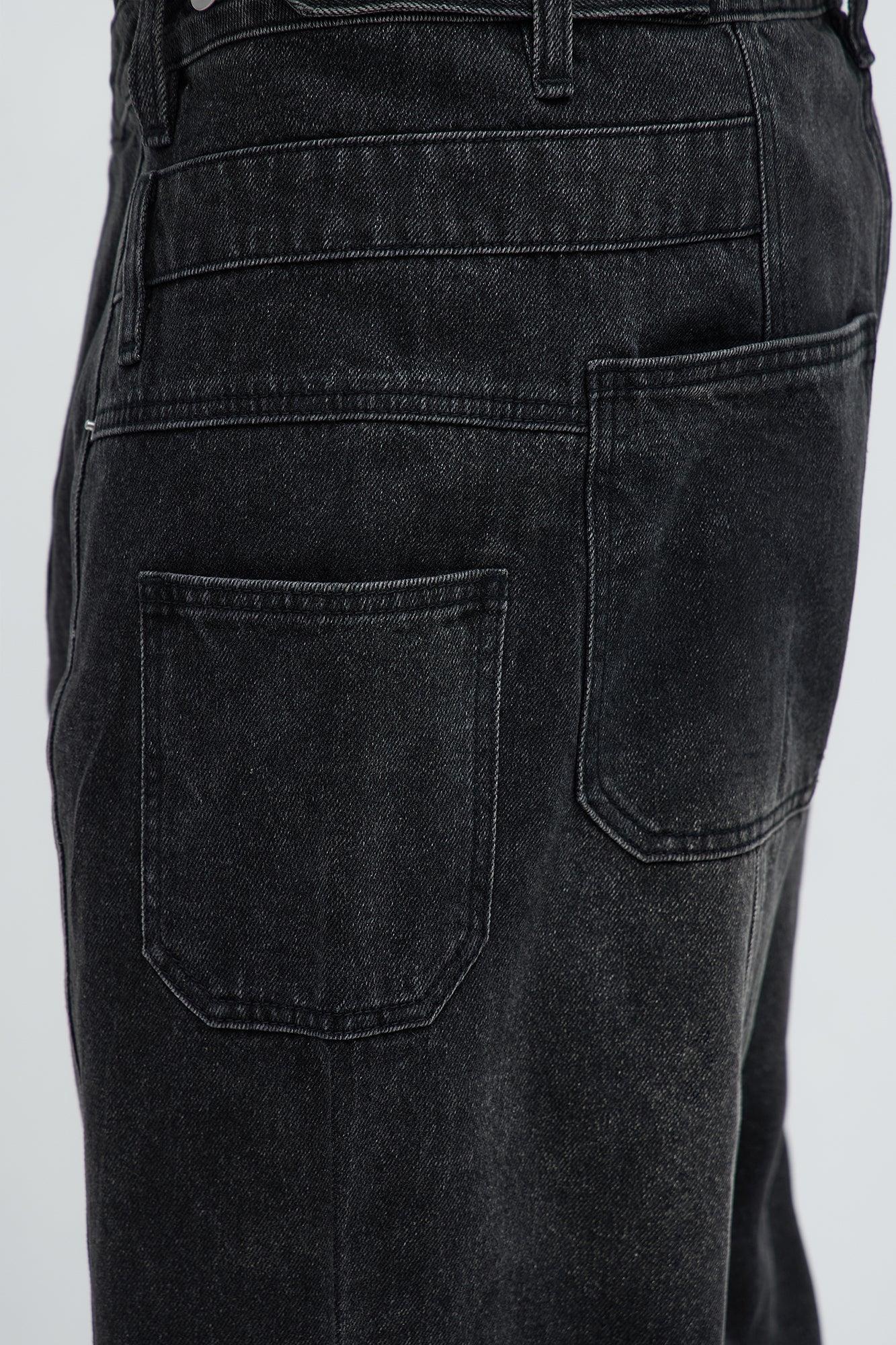 Baggy Crossover Come Again Jeans - Black Wash Male Product Image