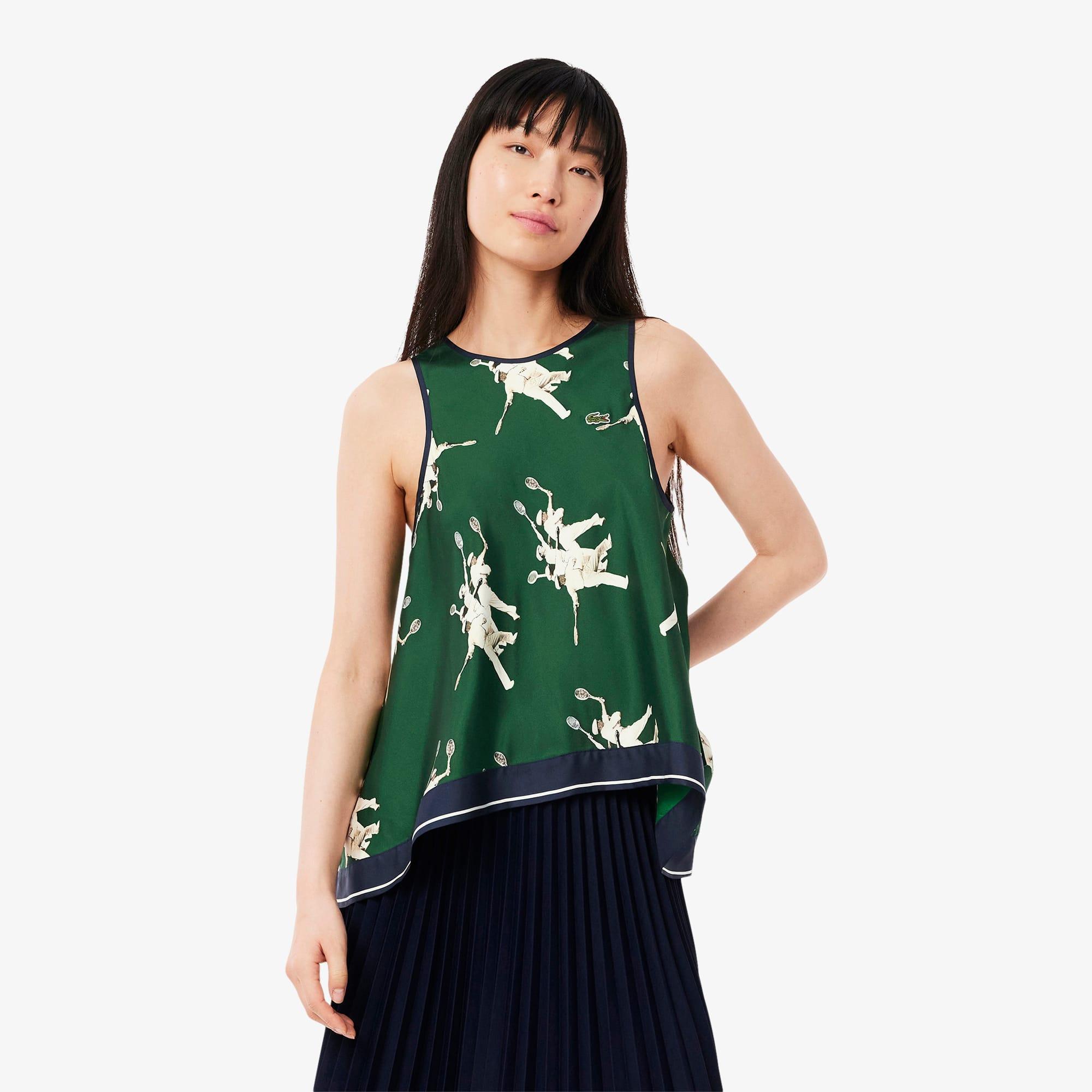 Regular Fit Lightweight Fluid Silk Top Product Image