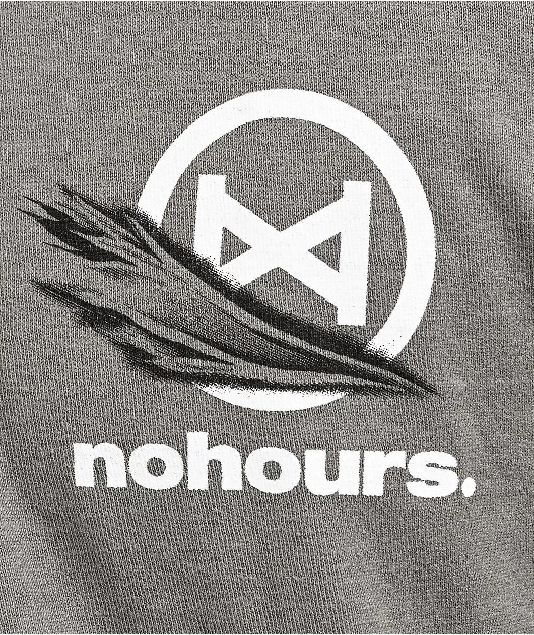 NoHours Ripped Charcoal T-Shirt Product Image