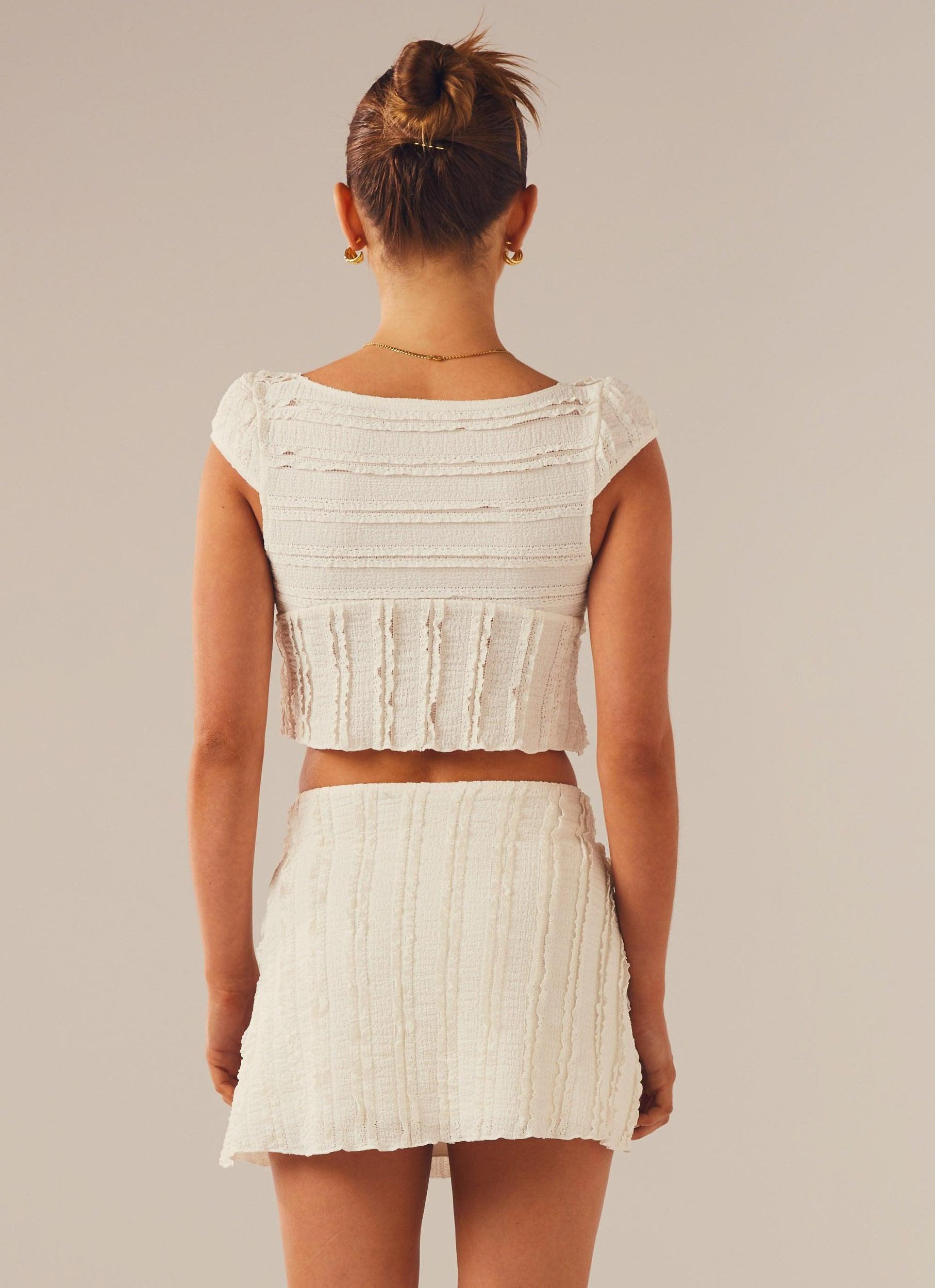 Yours Truly Mini Skirt - Antique Product Image