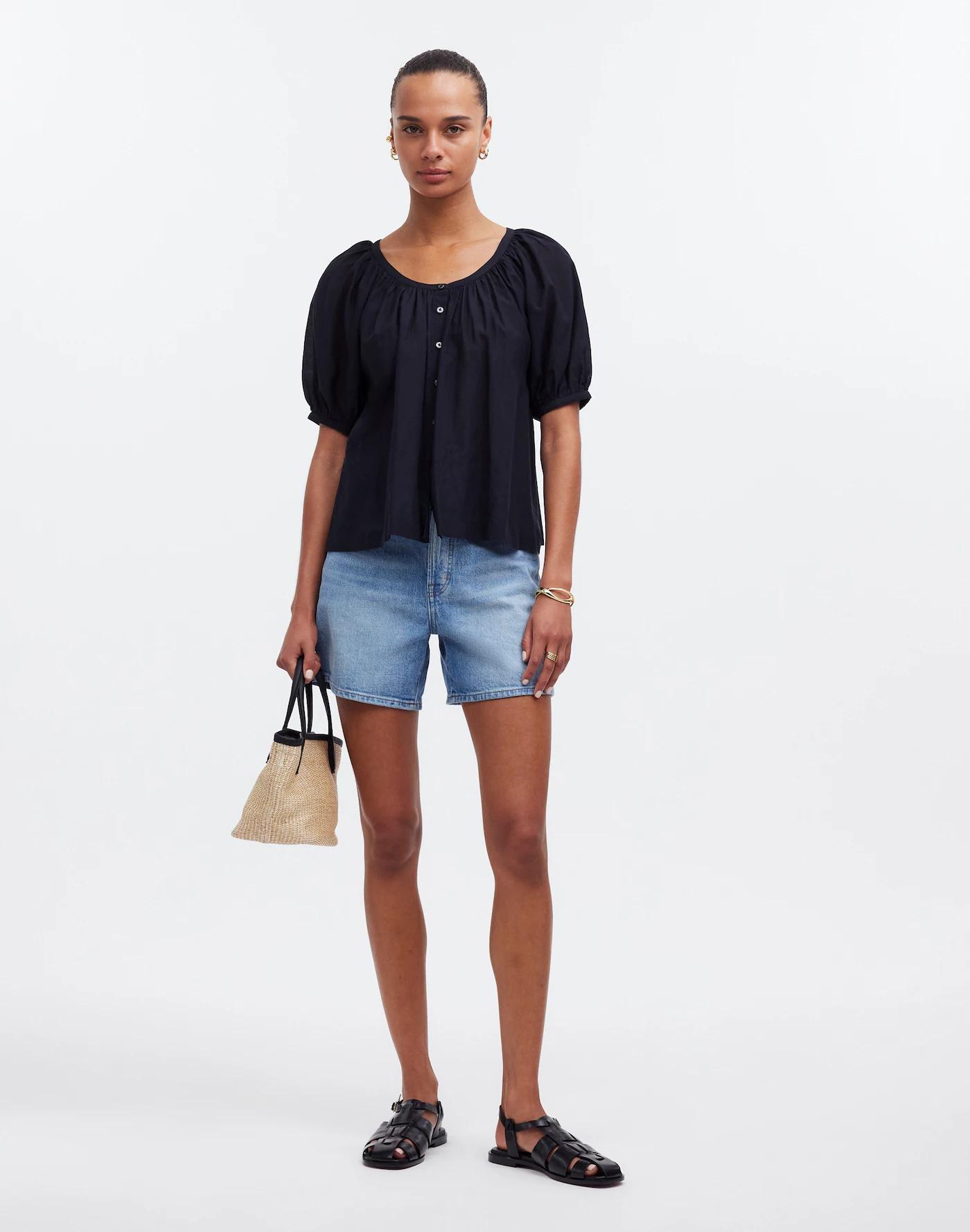 Puff-Sleeve A-Line Top Product Image