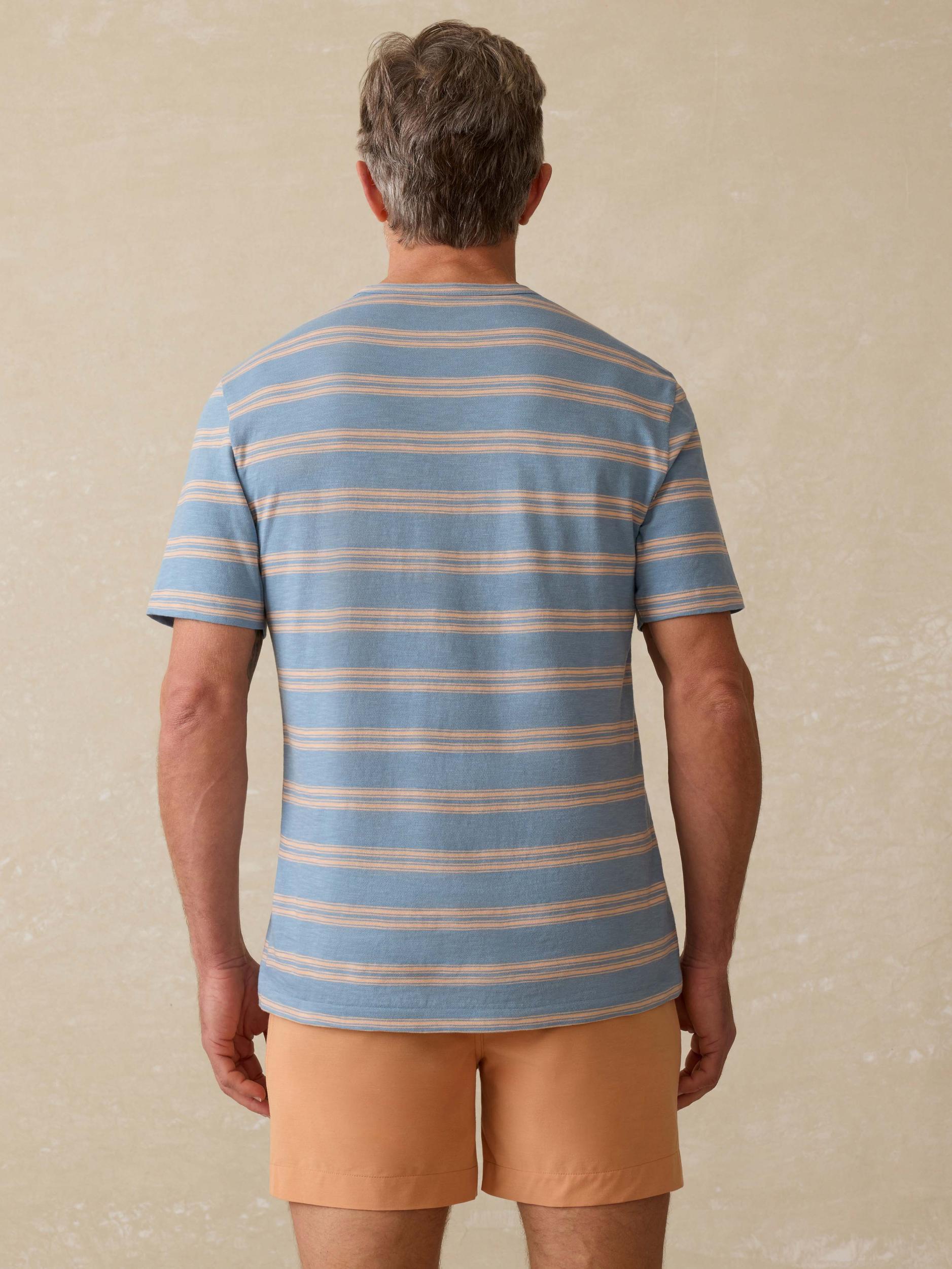 Sunwashed Tee - Coast Coral Stripe Male Product Image