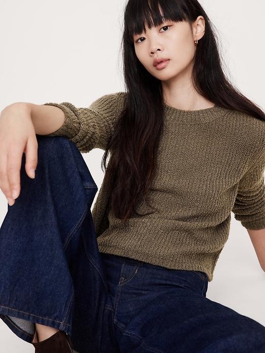 Merino-Blend Crew-Neck Sweater Product Image
