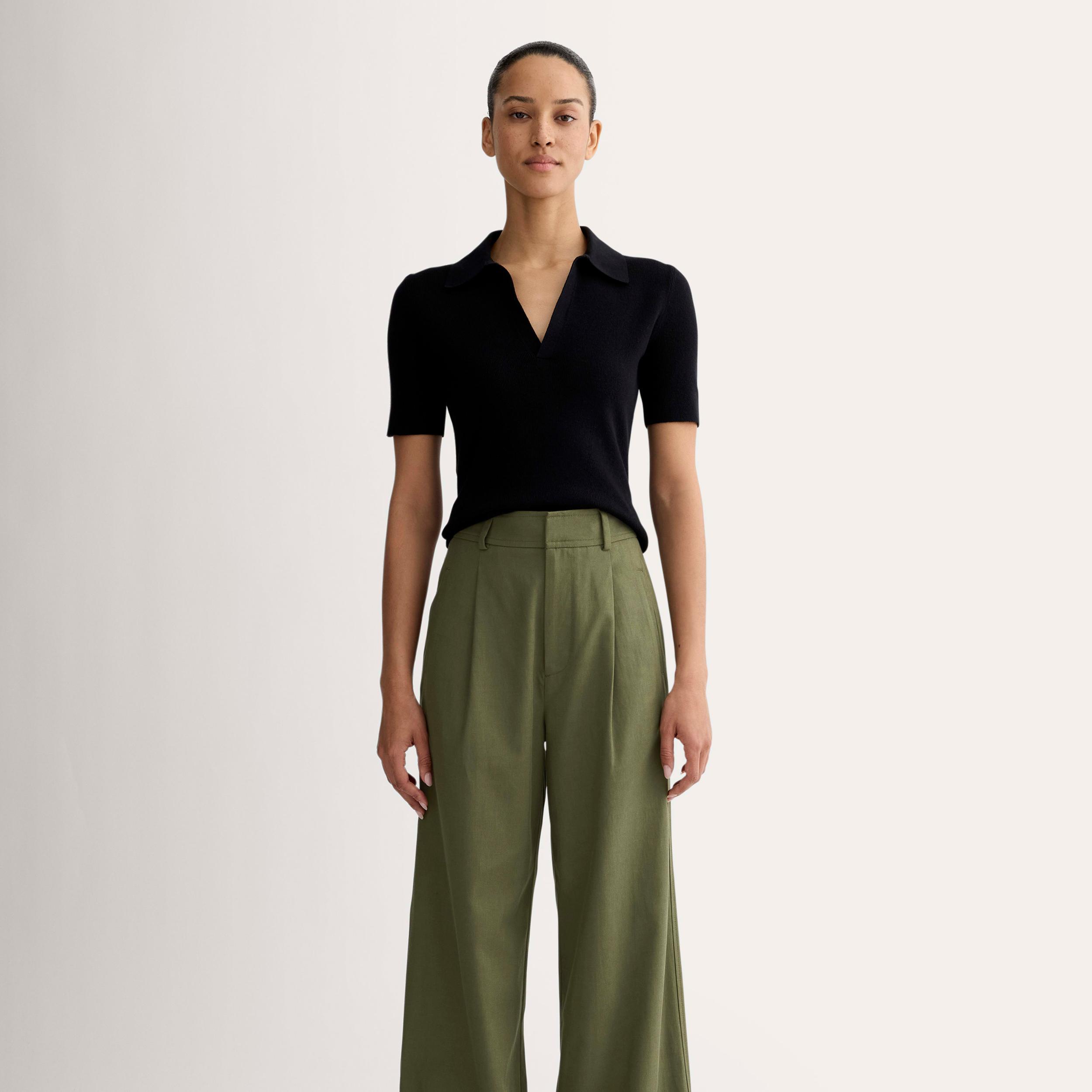 The Draper Pleated Pant in Buttersmooth Product Image