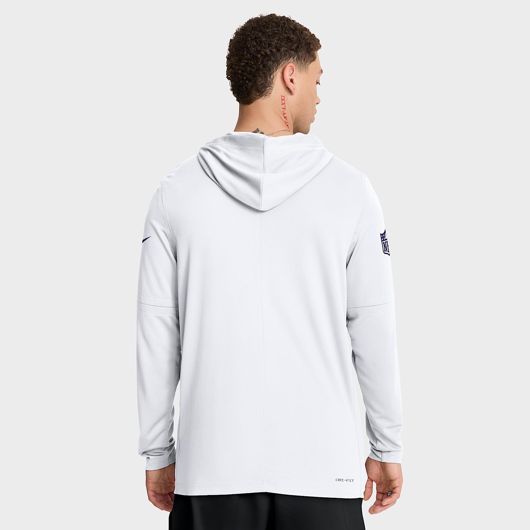 Minnesota Vikings Option Read Men's Nike Dri-FIT NFL Long-Sleeve Hooded Top Product Image