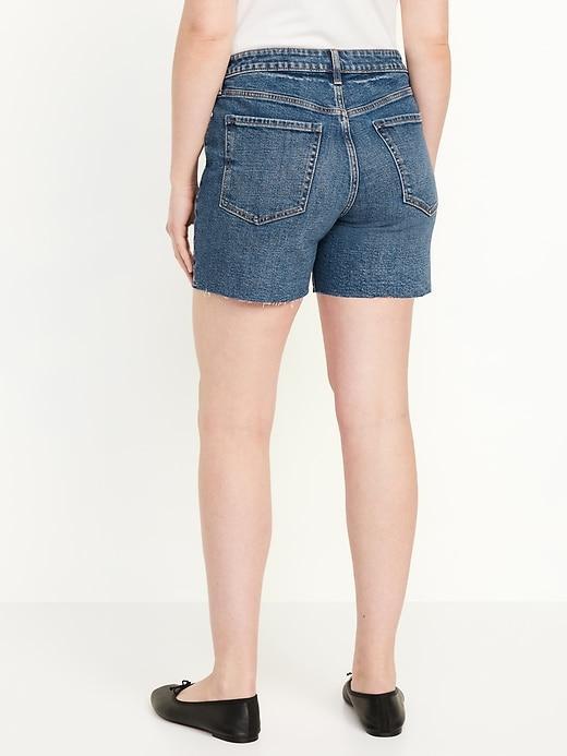 High-Waisted OG Jean Cut-Off Shorts -- 5-inch inseam Product Image