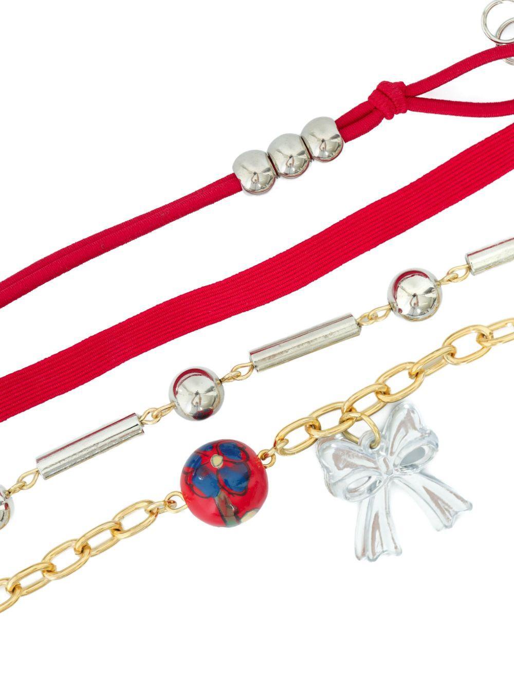 beaded bow-embellished bracelet Product Image