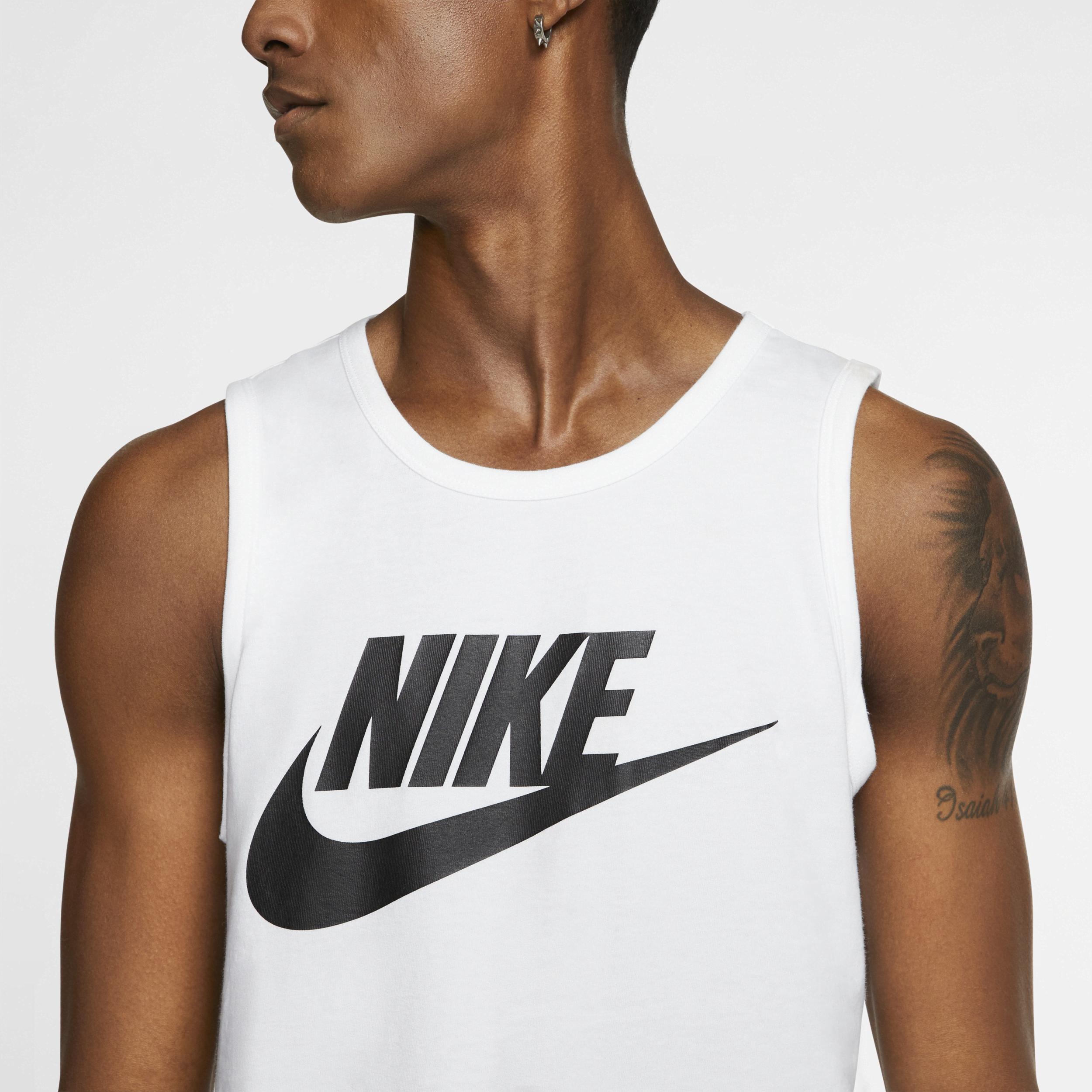 Men's Nike Sportswear Tank Top, Size: XXL, White Black Product Image