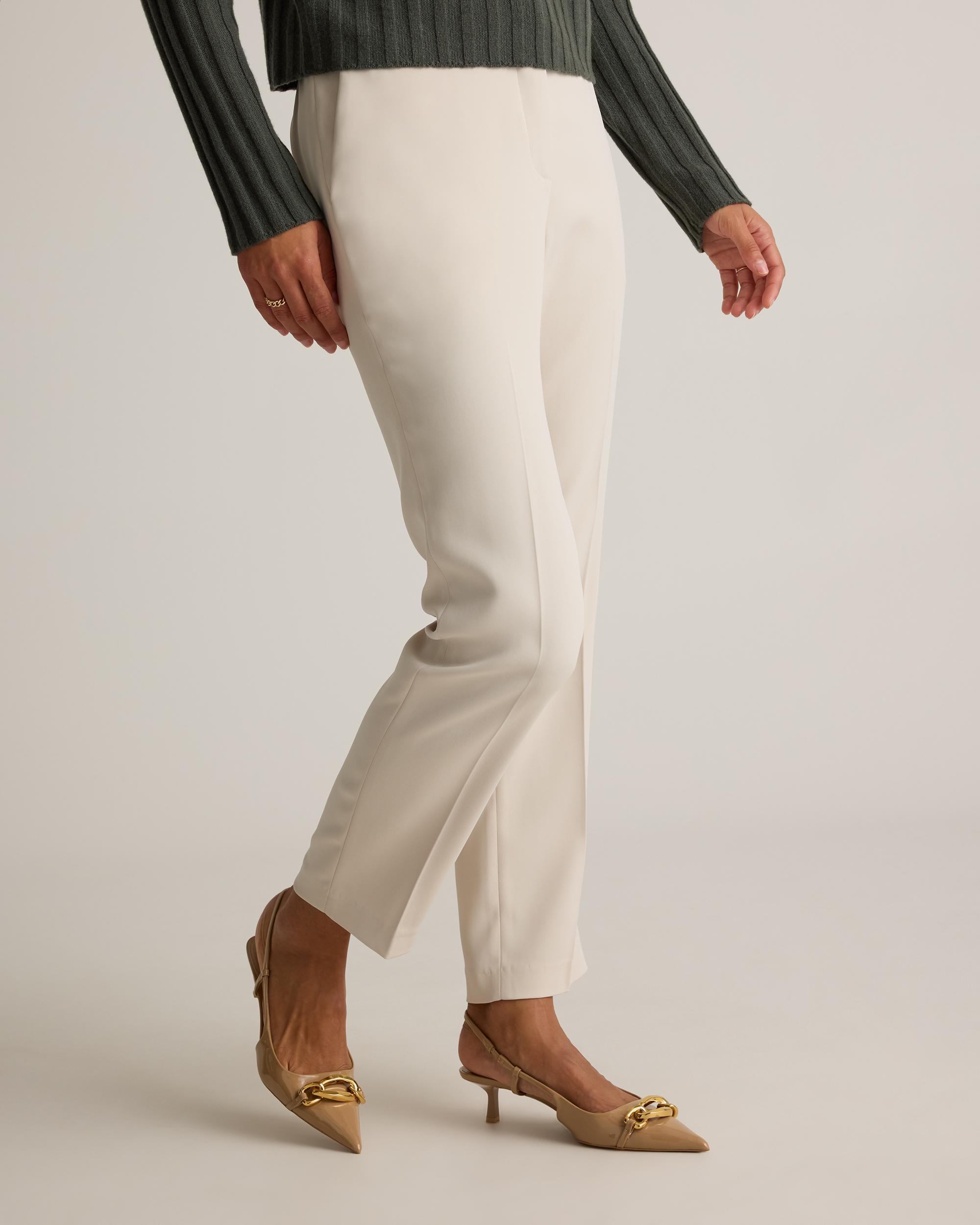 Quince | Women's Stretch Crepe Ankle Pants Recycled Polyester Product Image