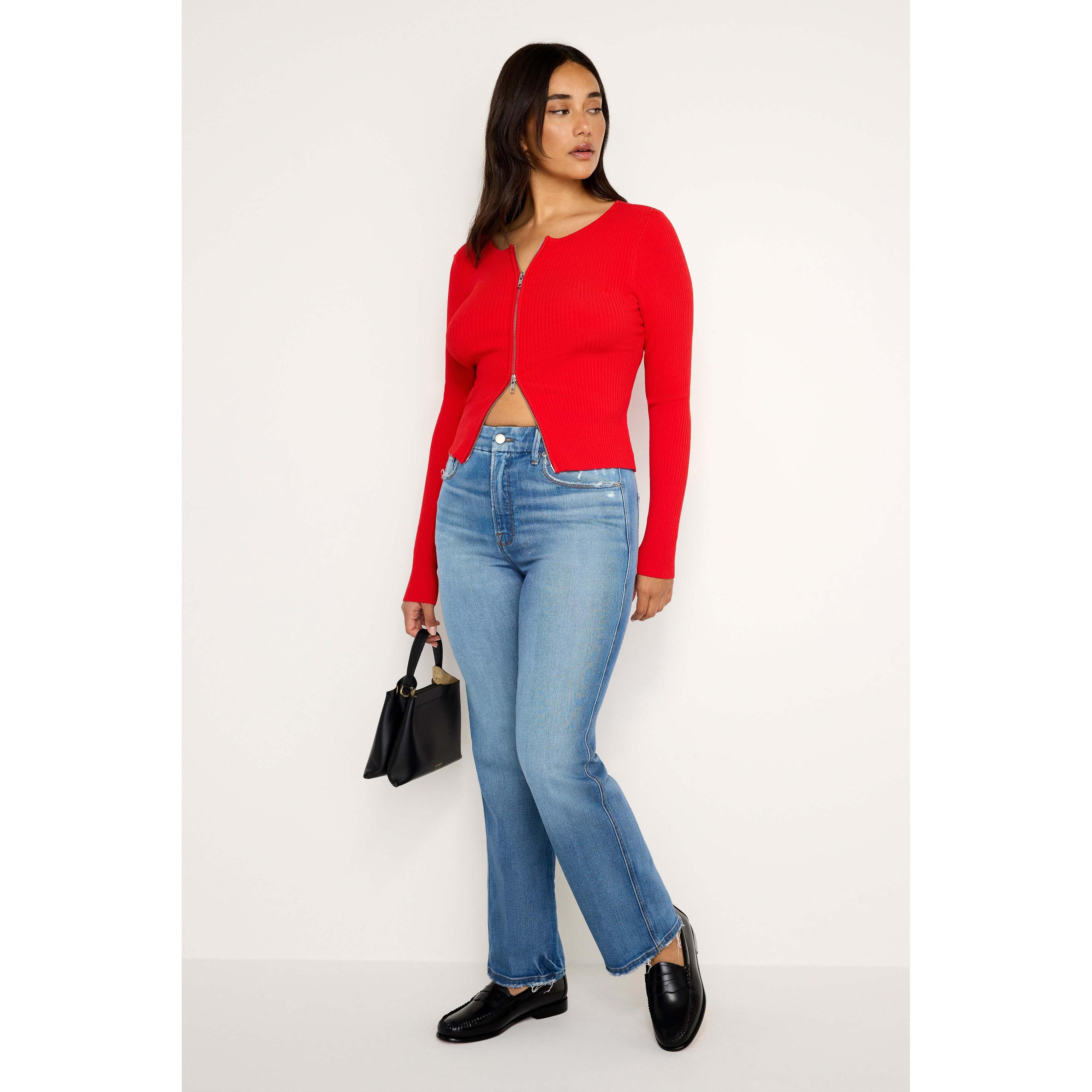Womens Good Curve Straight Jeans | Indigo, Size 6 | Good American by Khlo Kardashian Product Image