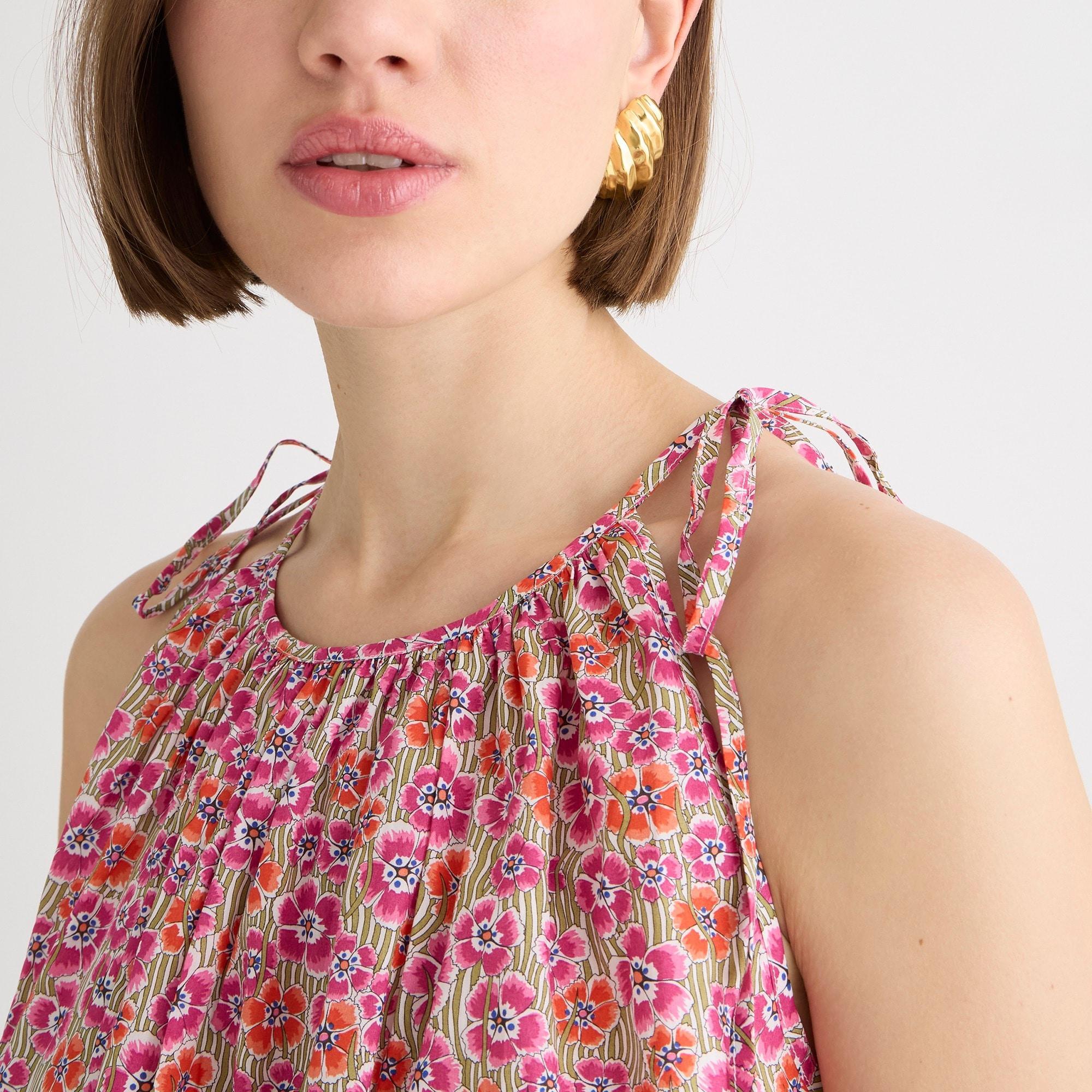 Tie-shoulder top in Liberty® Ellie fabric Product Image