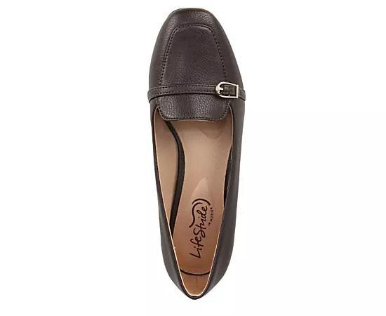 LifeStride Catalina Womens Loafers Brown Product Image