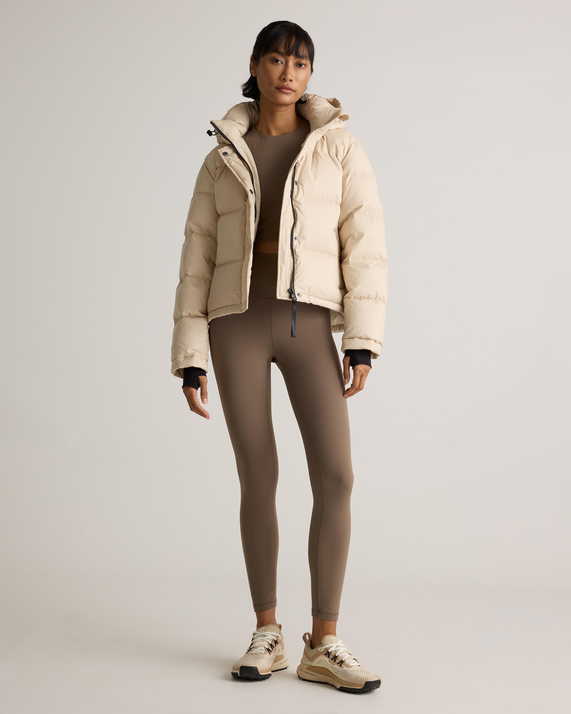 Quince | Women's Responsible Down Cropped Puffer Jacket Size XL, Recycled Polyester Product Image