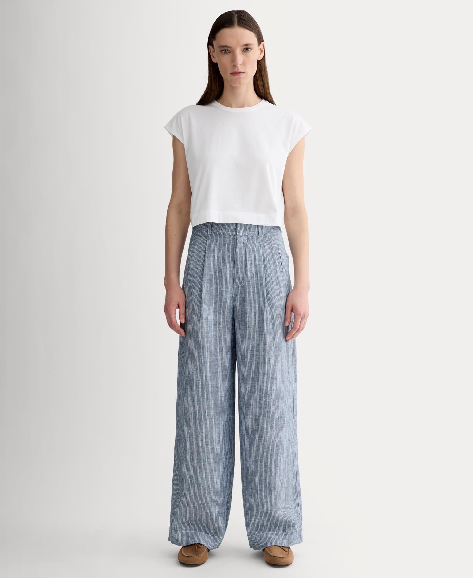 Womens Linen Way-High Drape Pant by Everlane Product Image