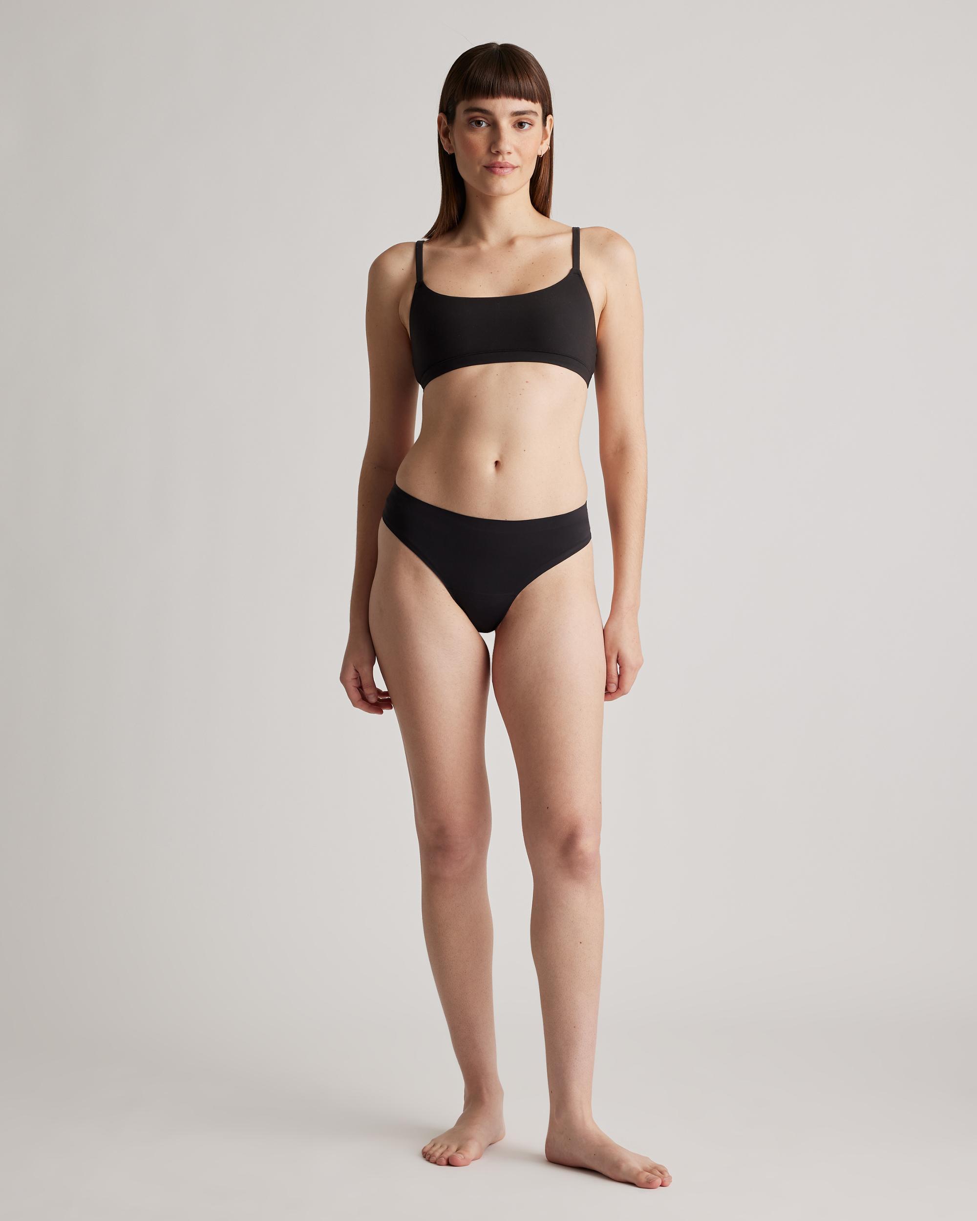 Quince | Women's Invisible Bonded Thong Nylon/Spandex Product Image