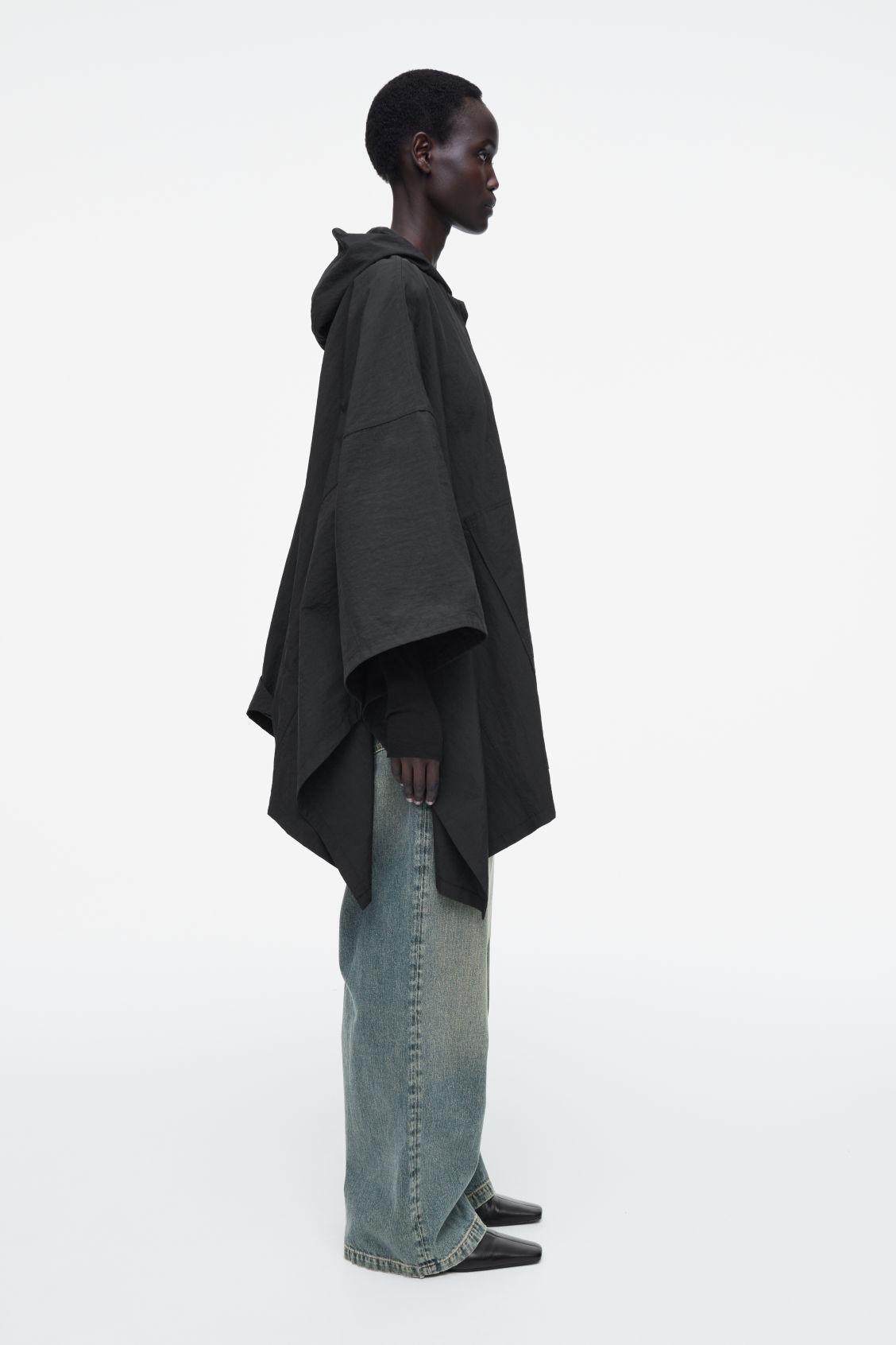 HOODED TRENCH COAT CAPE Product Image