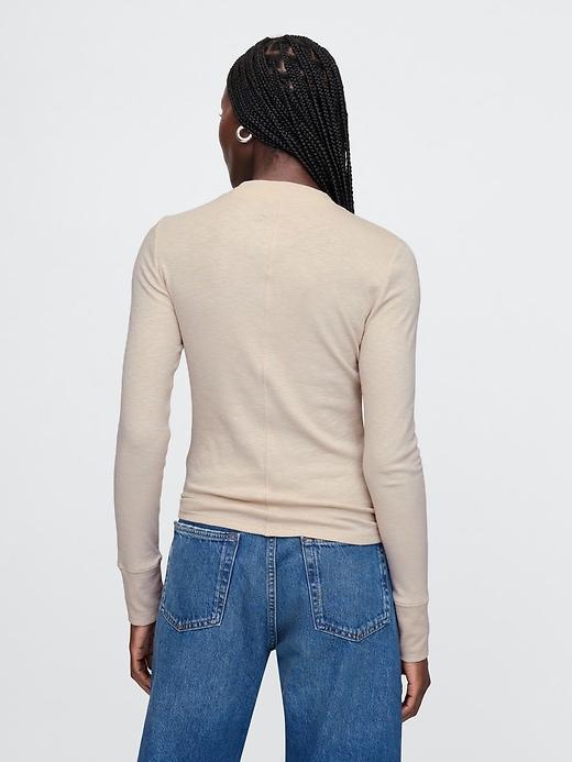 Essential Rib Mockneck T-Shirt Product Image