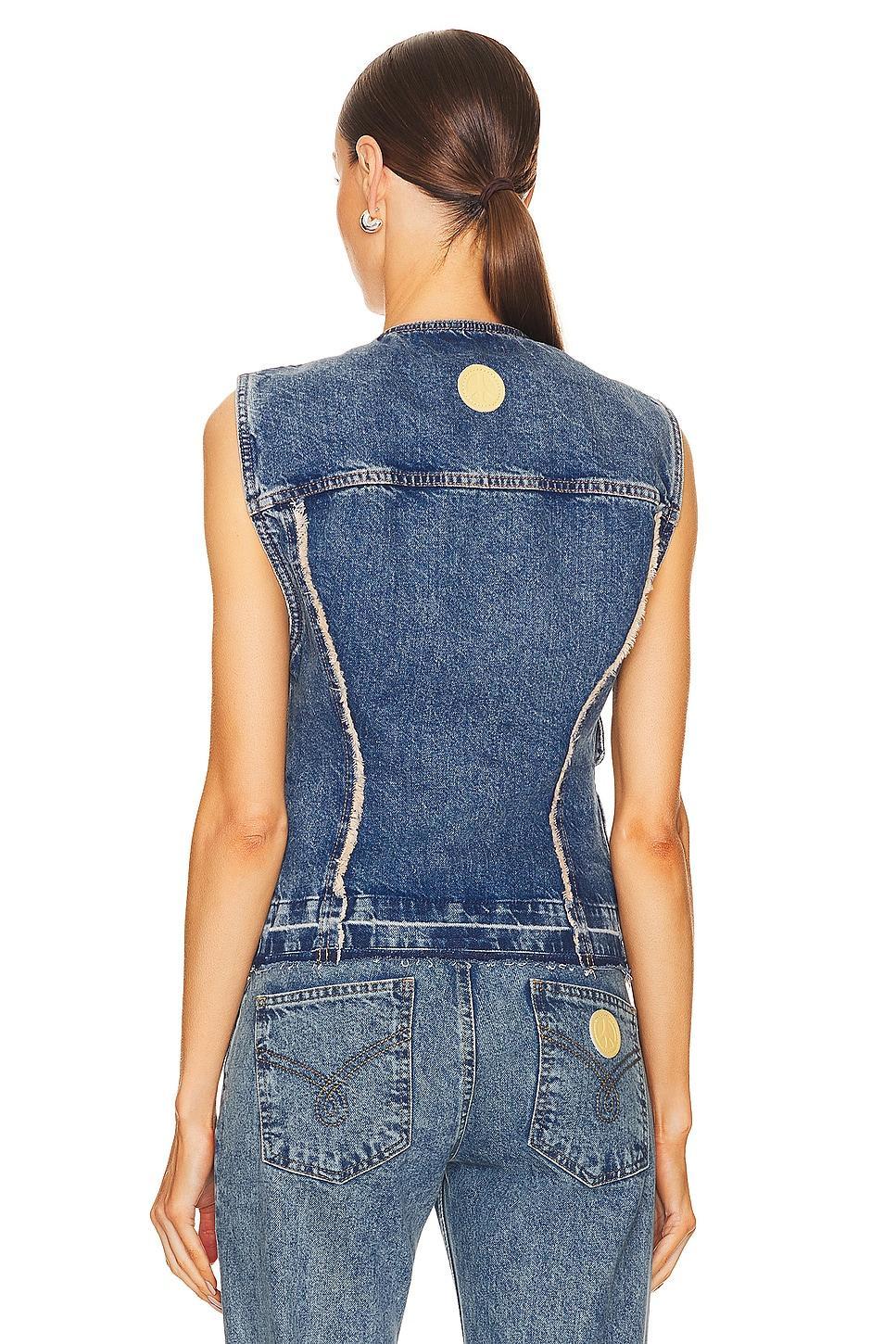 Denim Waistcoat Moschino Jeans Product Image