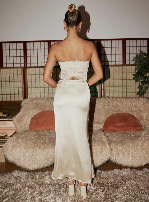 Suga Maxi Skirt Cream Product Image