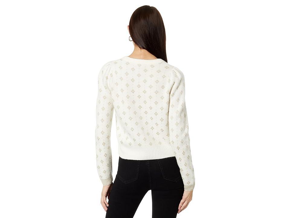 Splendid Keira Lurex Sweater (Snow) Women's Sweater Product Image