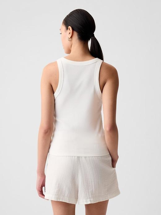 Modern Rib Halter Tank Top Product Image