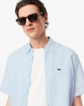 Short Sleeved Linen Shirt Product Image