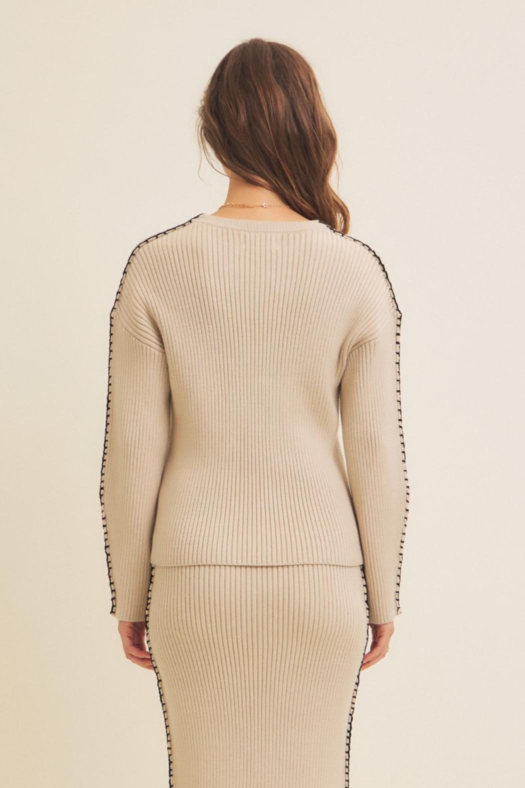 L/S Stitch Det Sweater Product Image