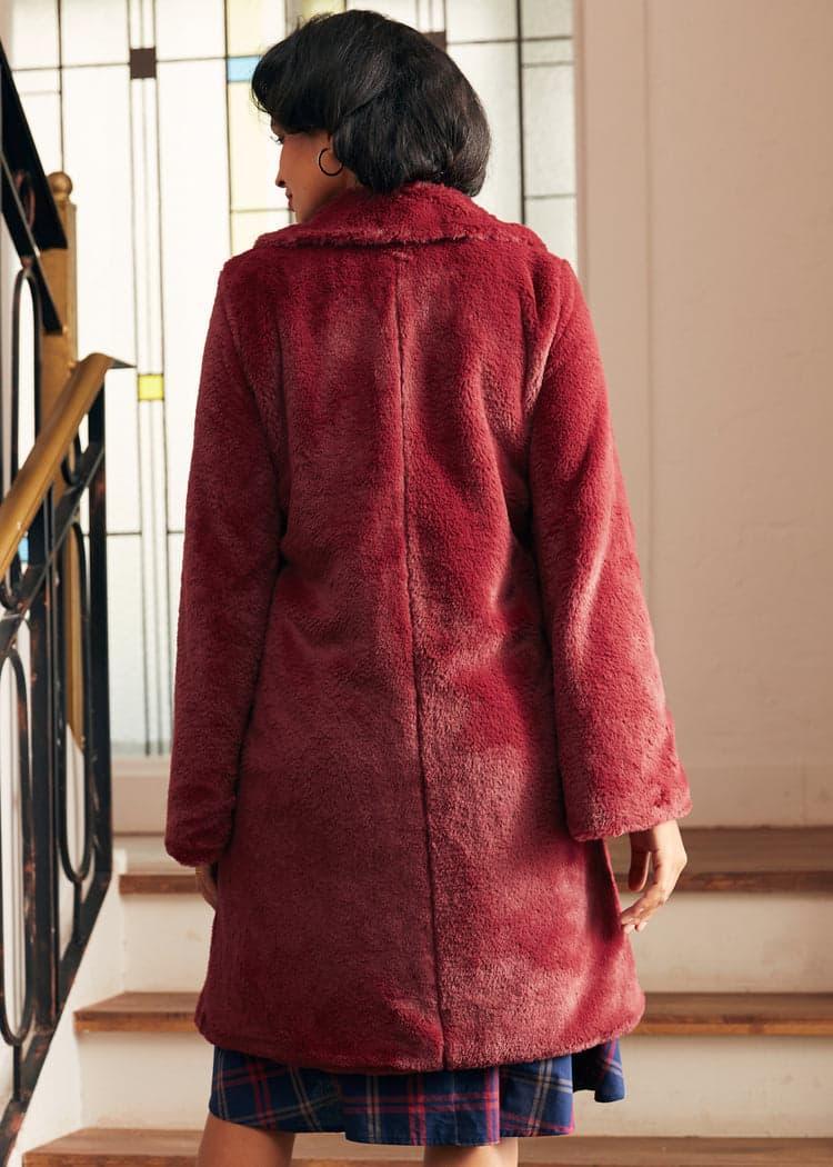 Retro Glam Swing Fur Coat Product Image