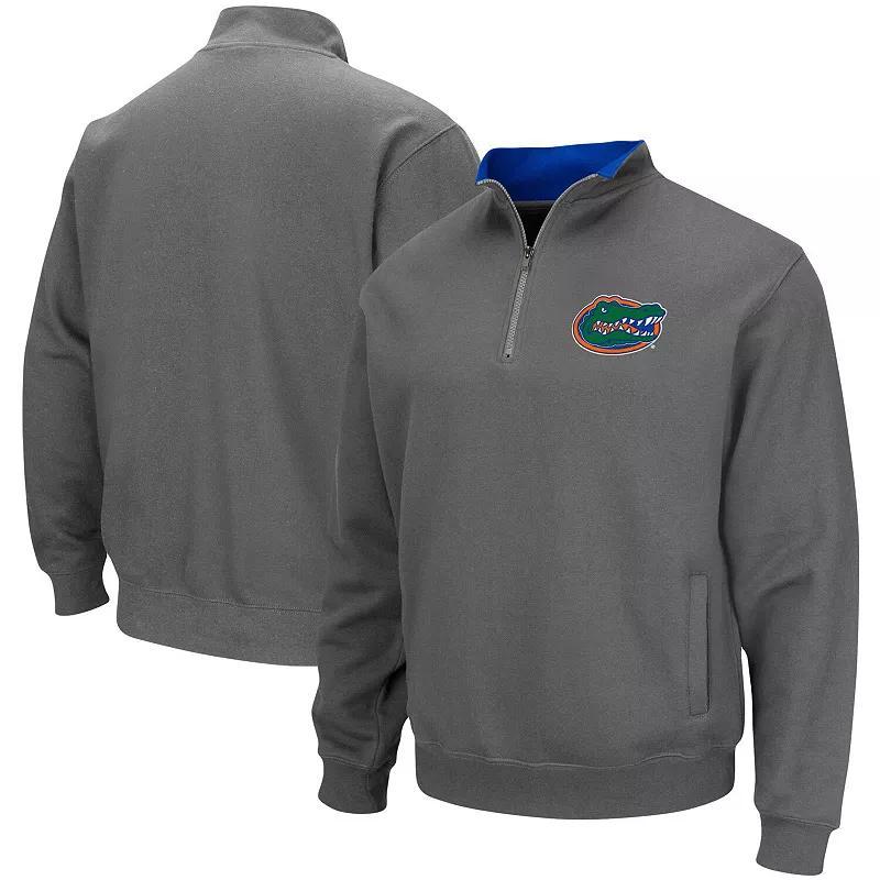 Men's Colosseum Charcoal Auburn Tigers Tortugas Logo Quarter-Zip Pullover Jacket, Size: XL Product Image