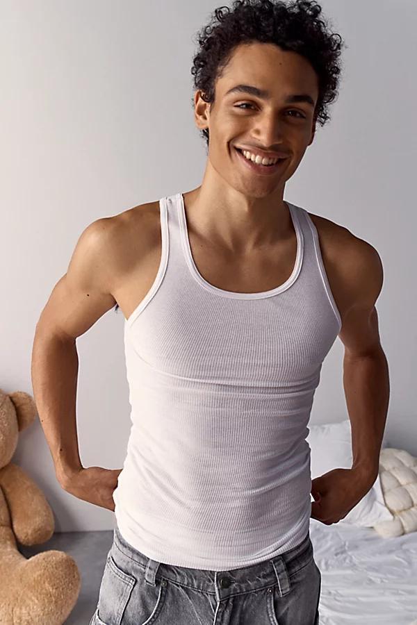 Hanes UO Exclusive Ribbed Tank Top 2-Pack Mens at Urban Outfitters Product Image