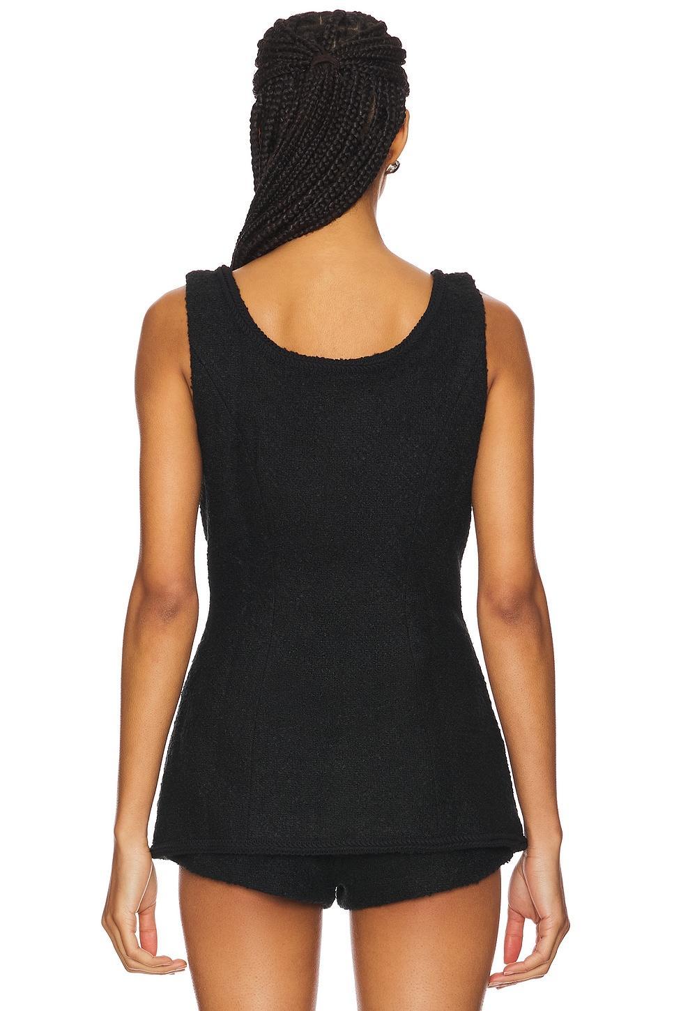 Gabrielle Tweed Top MAJORELLE Product Image
