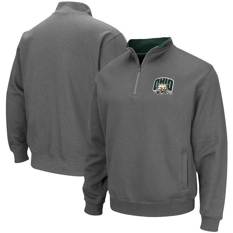 Men's Colosseum Charcoal Ohio Bobcats Tortugas Logo Quarter-Zip Jacket, Size: XL, Ohu Charco Product Image
