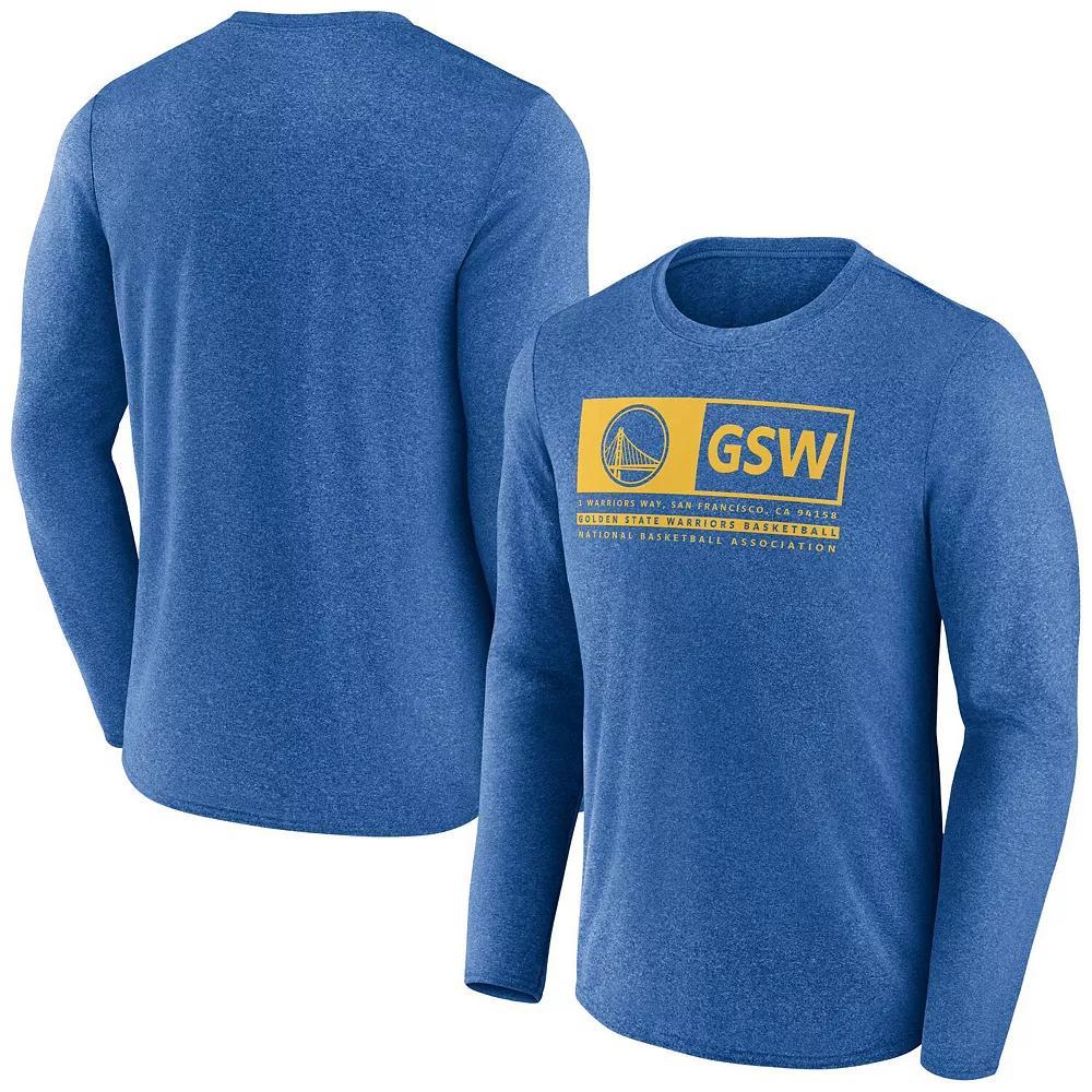Men's Fanatics Branded Heather Royal Golden State Warriors Three-Point Play T-Shirt, Size: Medium, Blue Product Image