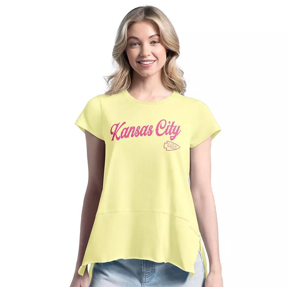 Women's Margaritaville  Yellow Kansas City Chiefs Gametime Is Paradise T-Shirt, Size: Small Product Image