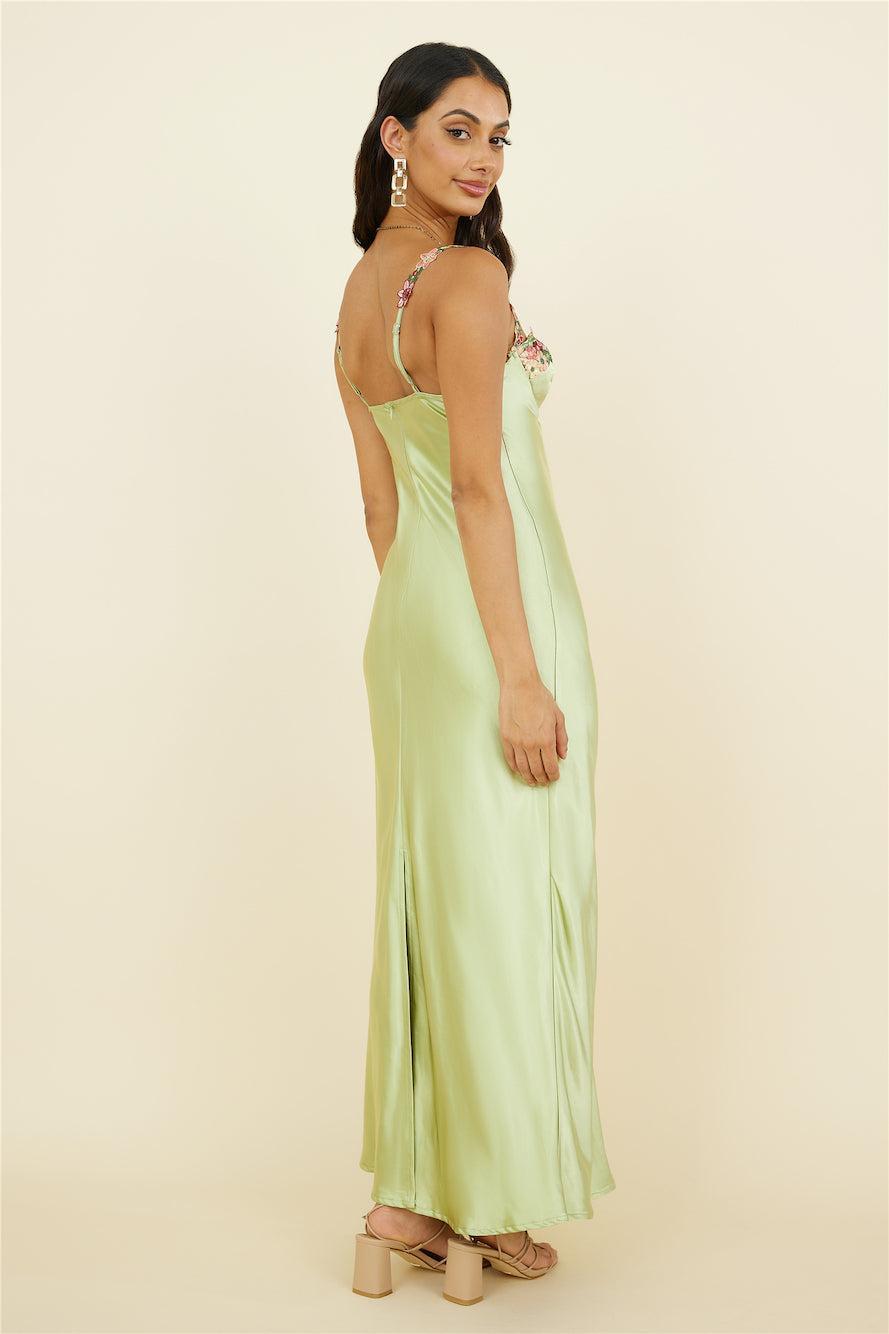 Magnetic Forces Maxi Dress Green Product Image