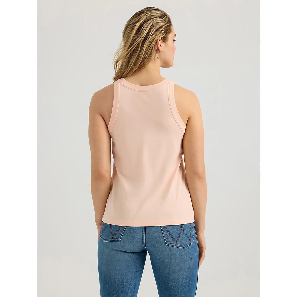 Women's Wrangler Western Graphic Goddess Tank in Croissant Product Image
