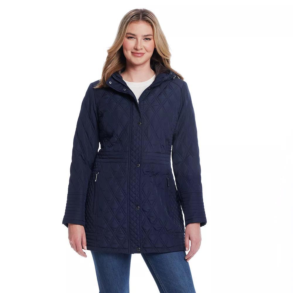 Women's Weathercast Plush Lined Mixed Quilted Walker, Size: XL, Black Product Image