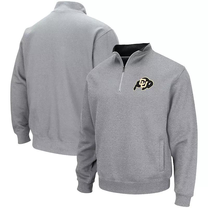 Men's Colosseum Heathered Gray Cal Bears Tortugas Team Logo Quarter-Zip Jacket, Size: 3XL, Grey Product Image
