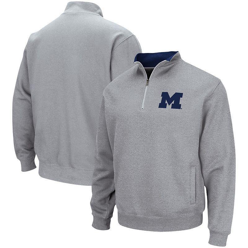 Men's Colosseum Heathered Gray UCLA Bruins Tortugas Team Logo Quarter-Zip Jacket, Size: 3XL, Grey Product Image