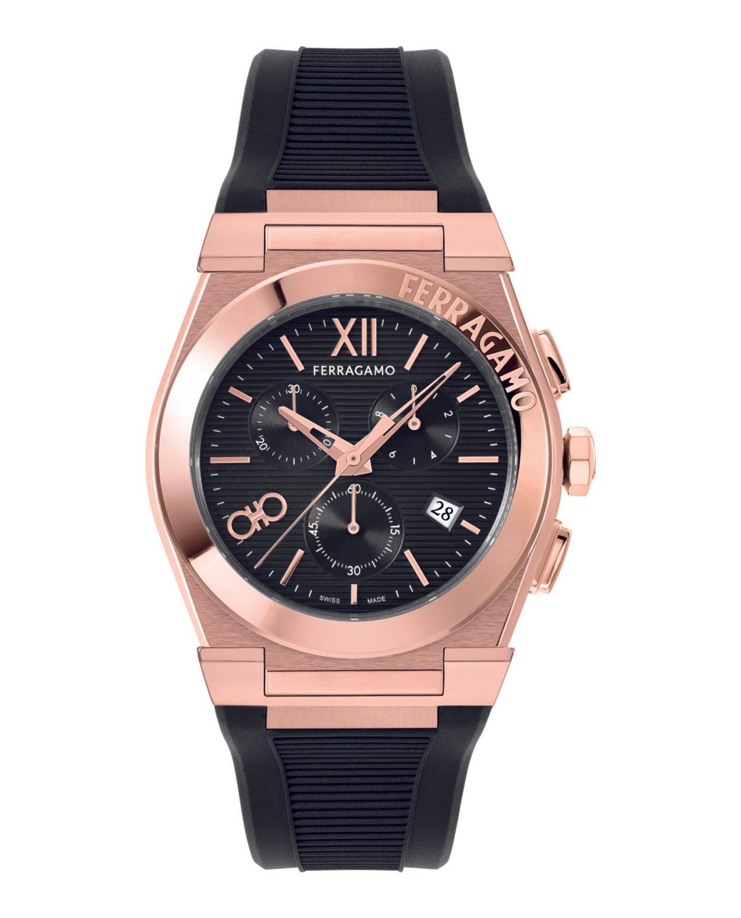 Ferragamo Vega Chrono Silicone Watch Male Product Image