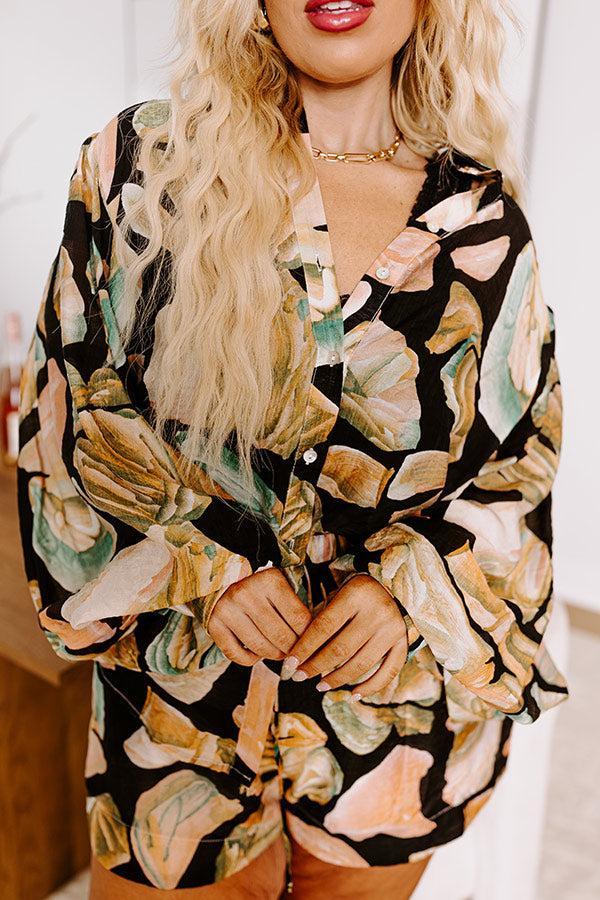 Vacay State Of Mind Button Up Curves Product Image