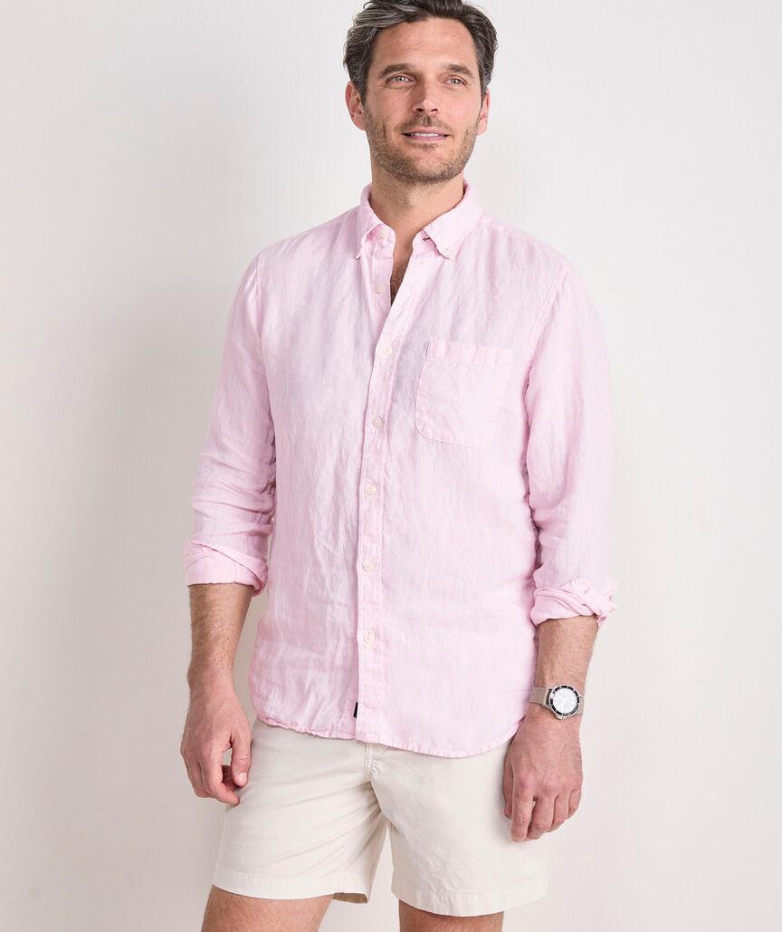 Surfside Solid Linen Shirt Product Image